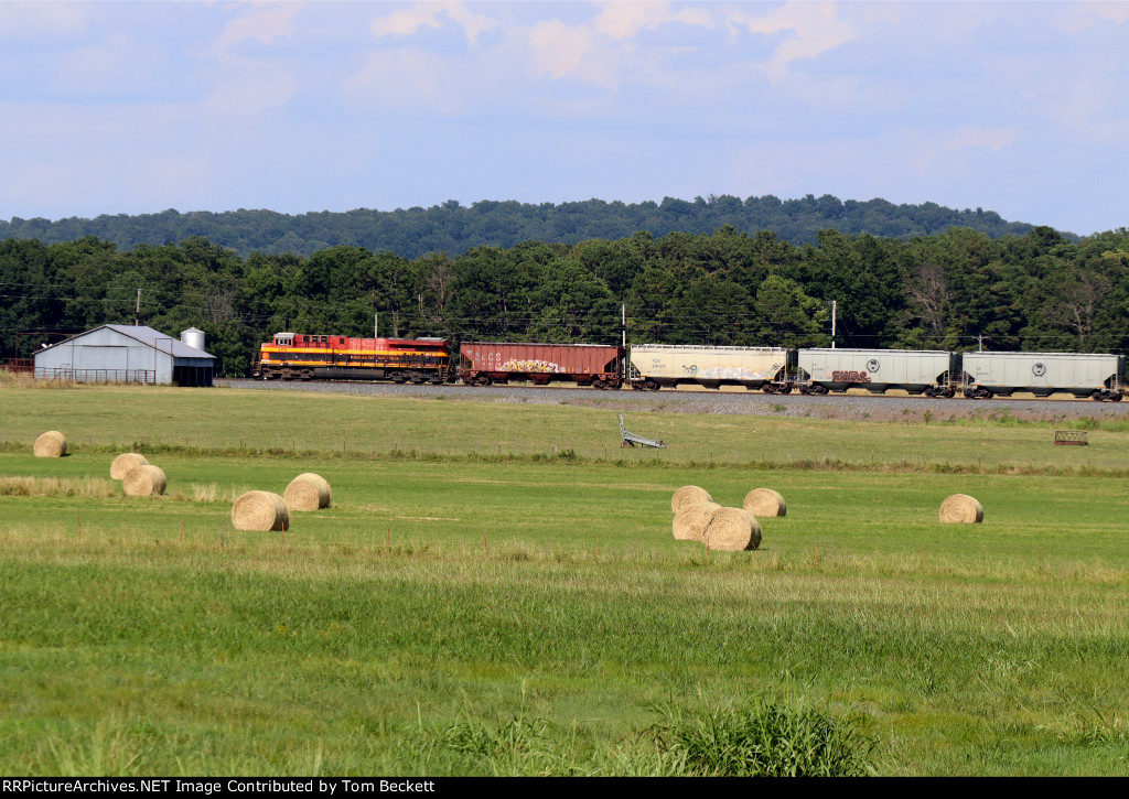 DPU and a hay field